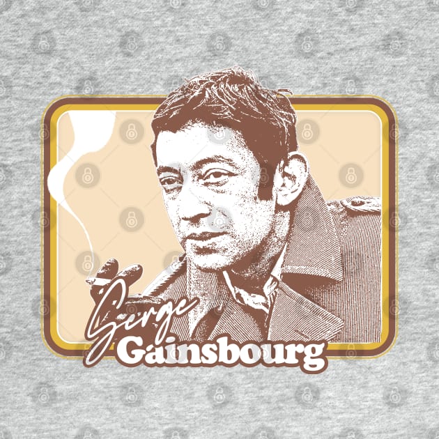 Serge Gainsbourg / Retro Fan Artwork by DankFutura